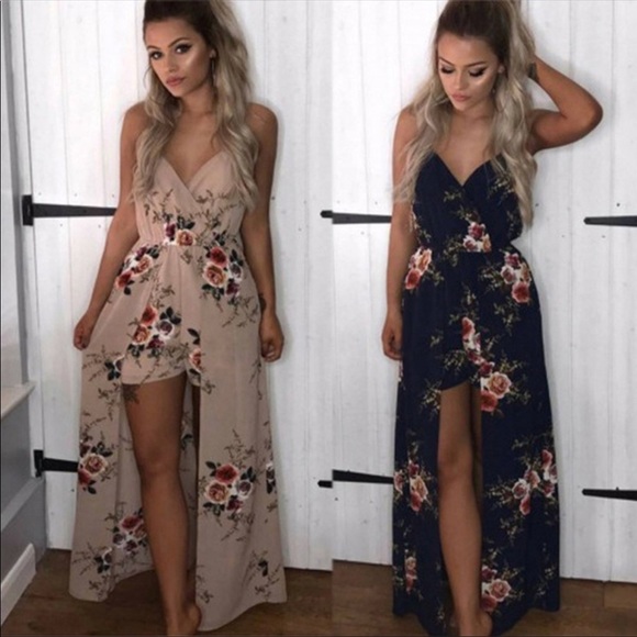 🌹SOLDOUT🌹🆕Selena Floral Maxi Romper NWT🌹 - Picture 4 of 8